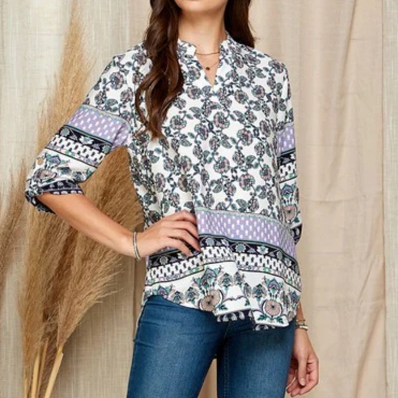 Floral Print Women's Top - Picture 1 of 2